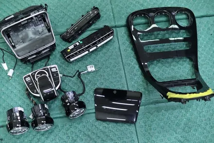 벤츠 c클래스 센터패시아 실내랩핑 / 블랙 브러시 /대구 카앤맨 / 대구 북구 검단동