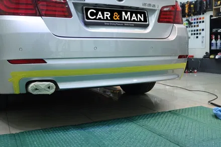 BMW F10 디퓨저 / 사이드미러 부분 포인트 랩핑 시공 / 대구 카앤맨 / 대구 북구 검단동