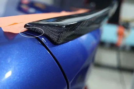 BMW 330e 리어 스포일러 diy 부착 실패 후 재장착을 위해 방문 / 대구 카앤맨 / 대구 북구 검단동