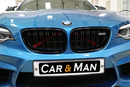 bmw m2 루프스킨 (3M 리얼카본) 및 스트럿 바 포인트 랩핑 대구 / 카앤맨 / 대구 북구 검단동