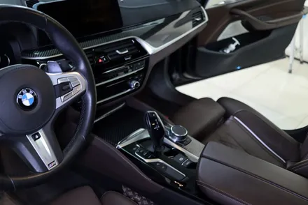 대구 bmw g30 / 실내랩핑 4d 리얼 카본 / 카앤맨 / 대구 북구 검단동