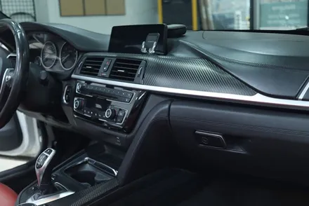bmw 실내랩핑 / 430i 컨버터블 블랙 카본 실내랩핑 / 대구 카앤맨 / 대구 북구 검단동