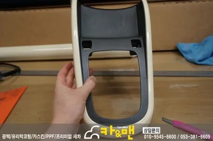 대구 쏘울 실내 랩핑/도어트림 가죽 랩핑 시공 /카앤맨 / 대구 북구 검단동