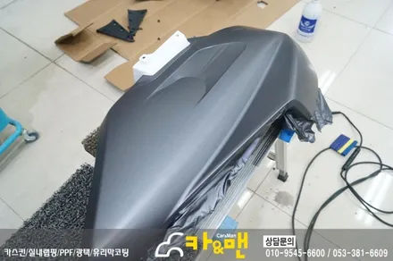 대구 바이크 랩핑(혼다 ctx 700/차콜 무광 메탈릭)시공/ 카앤맨 / 대구 북구 검단동