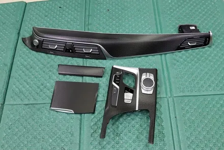 bmw g30 실내랩핑 (블랙 카본) 시공 대구 / 카앤맨 / 대구 북구 검단동