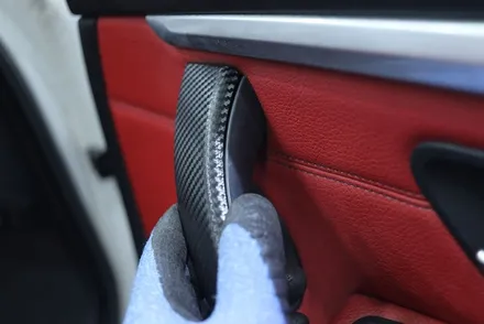 bmw 실내랩핑 / 430i 컨버터블 블랙 카본 실내랩핑 / 대구 카앤맨 / 대구 북구 검단동