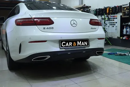 벤츠 e400 쿠페 프런트 립 / 디퓨저 크롬 몰딩 부분 랩핑 / 대구 카앤맨 / 대구 북구 검단동