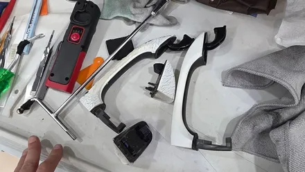 중고차 매입시 걸러야 할 차량 투톤 랩핑된 티볼리 필름 제거 / 대구 북구 검단동