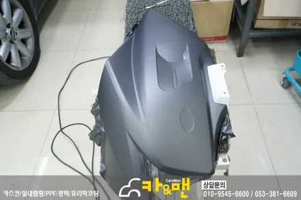 대구 바이크 랩핑(혼다 ctx 700/차콜 무광 메탈릭)시공/ 카앤맨 / 대구 북구 검단동