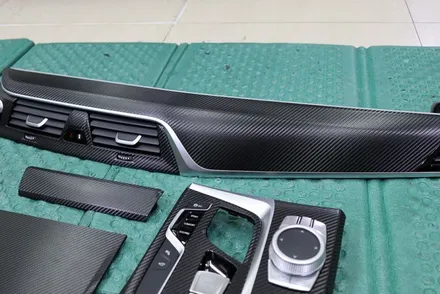 bmw g30 실내랩핑 (블랙 카본) 시공 대구 / 카앤맨 / 대구 북구 검단동
