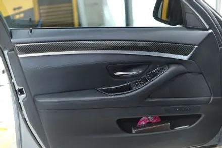 BMW F10 실내랩핑 / 4d 리얼 카본 시공 / 대구 카앤맨 / 대구 북구 검단동
