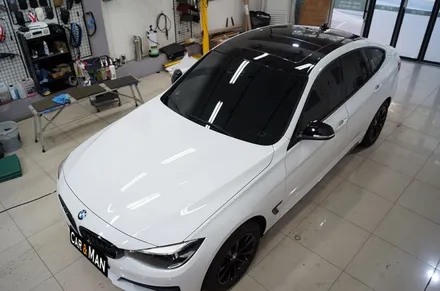 bmw 3gt 포인트 랩핑 및 루프스킨 시공 대구 / 카앤맨 / 대구 북구 검단동