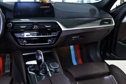 대구 bmw g30 / 실내랩핑 4d 리얼 카본 / 카앤맨 / 대구 북구 검단동