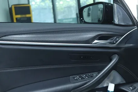 bmw 실내랩핑 / g30 530i / 블랙 카본 / 대구 카앤맨 / 대구 북구 검단동