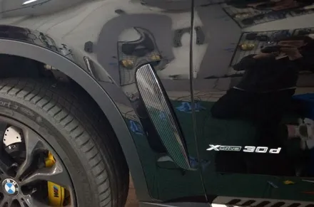 BMW X6 크롬죽이기 랩핑(윈도 몰딩/디퓨져/스키드 플레이트/루프랙 등) 대구/카앤맨 / 대구 북구 검단동