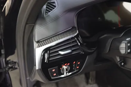 bmw g30 실내랩핑 (블랙 카본) 시공 대구 / 카앤맨 / 대구 북구 검단동
