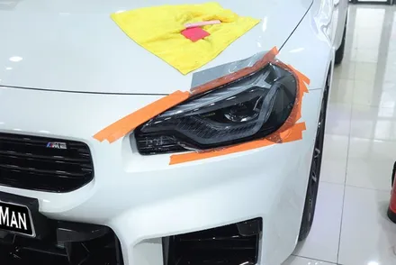 BMW M2 (G87) / PPF 라이트필름 / 사이드미러/ 리어 스포일러/ 머플러 팁 부분 랩핑 시공 / 대구 카앤맨 / 대구 북구 검단동