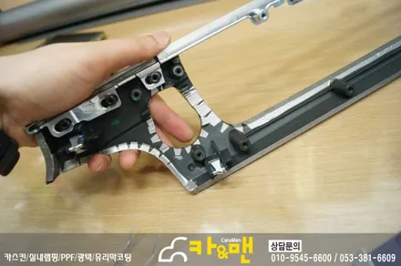 대구 실내랩핑/대구 bmw 5시리즈 F10/520d (티타늄 브러쉬)카앤맨 / 대구 북구 검단동