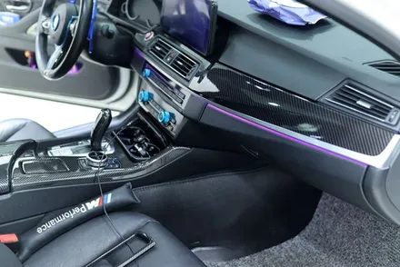 대구 실내랩핑 bmw f10 4d 리얼카본 / 카앤맨 / 대구 북구 검단동