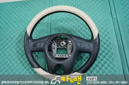 대구 쏘울 실내 랩핑/도어트림 가죽 랩핑 시공 /카앤맨 / 대구 북구 검단동
