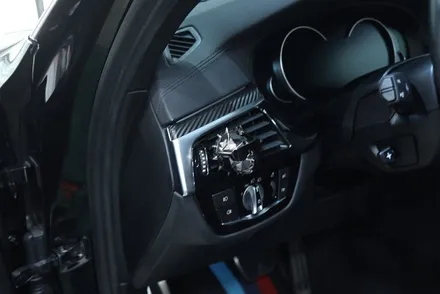 bmw 실내랩핑 / g30 530i / 블랙 카본 / 대구 카앤맨 / 대구 북구 검단동