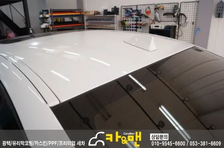 대구 bmw 520d 루프스킨/사이드미러 랩핑 시공/카앤맨 / 대구 북구 검단동