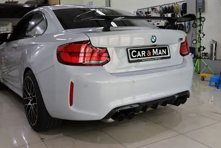 bmw m2 사이드미러 및 부분 랩핑 (블랙 유광) 대구 / 카앤맨 / 대구 북구 검단동