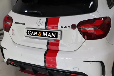 벤츠 a45 amg 그릴랩핑 / 바이퍼라인 / 스포일러 랩핑 시공 대구 / 카앤맨 / 대구 북구 검단동