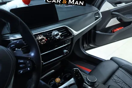 bmw 실내랩핑 / g30 530i / 블랙 카본 / 대구 카앤맨 / 대구 북구 검단동