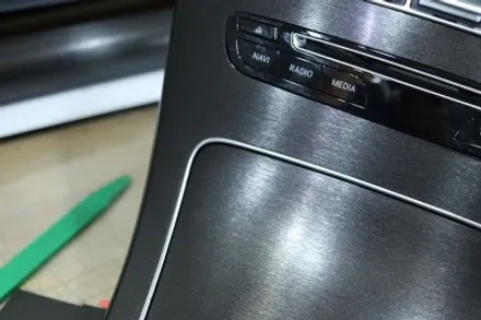 벤츠 GLC 센터패시아 랩핑(블랙 브러시) / 방향제 자국 커버 / 대구 카앤맨 / 대구 북구 검단동