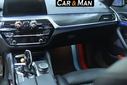 bmw 실내랩핑 / g30 530i / 블랙 카본 / 대구 카앤맨 / 대구 북구 검단동