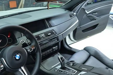 bmw f10 알루미늄 트림 실내랩핑 / 매트릭스 블랙 / 대구 카앤맨 / 대구 북구 검단동