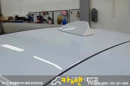 대구 bmw 5gt 루프스킨/사이드미러 부분 랩핑 시공/ 카앤맨 / 대구 북구 검단동