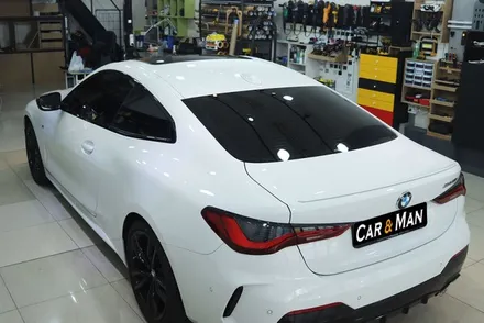 BMW M440i 블랙 PPF 루프스킨/ 라이트필름 /스포일러 / 에어 덕트 부분 랩핑 시공 / 대구 카앤맨 / 대구 북구 검단동