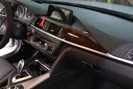 bmw 3시리즈 (F30) 자동차 실내 랩핑 (리얼 카본) 대구 / 카앤맨 / 대구 북구 검단동