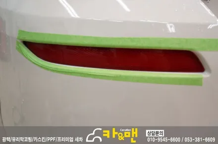 대구 bmw 528i 테일램프(스모그 그레이) 라이트필름 시공/ 카앤맨 / 대구 북구 검단동