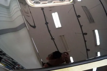 대구 포드 머스탱 본넷 부분랩핑(블랙 카본) 카앤맨 / 대구 북구 검단동