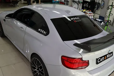 bmw m2 사이드미러 및 부분 랩핑 (블랙 유광) 대구 / 카앤맨 / 대구 북구 검단동