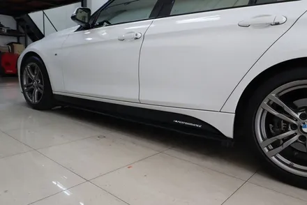 bmw 포인트 랩핑 / F30 사이드 프런트 립/디퓨저 부분 대구 / 카앤맨 / 대구 북구 검단동