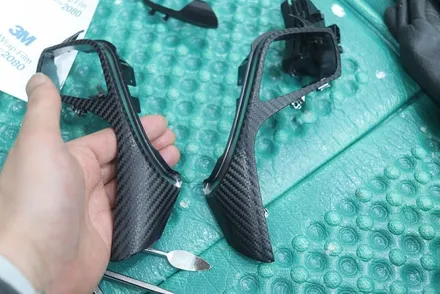 그랜저 HG 핸들 리모컨 까짐 랩핑 /블랙 카본 / 대구 카앤맨 / 대구 북구 검단동