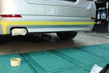 BMW F10 / 5시리즈 디퓨저 부분 포인트 랩핑 / 대구 카앤맨 / 대구 북구 검단동