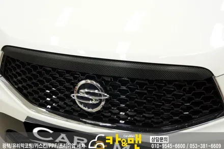 대구 북구 코란도 스포츠 창틀(?) 부분랩핑/카앤맨 / 대구 북구 검단동