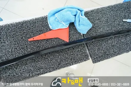 대구 bmw 5gt 루프스킨/사이드미러 부분 랩핑 시공/ 카앤맨 / 대구 북구 검단동