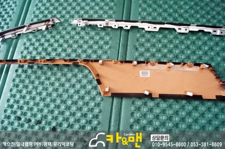 대구 실내랩핑 제네시스 dh 블랙 카본 시공 카앤맨 / 대구 북구 검단동