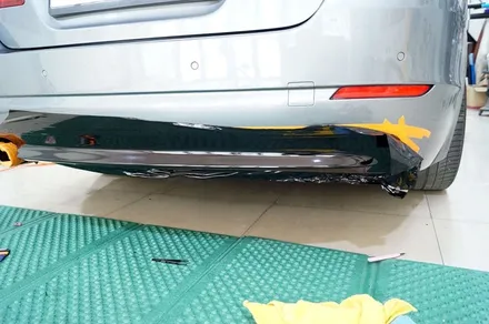 bmw 5시리즈 디퓨저 부분 랩핑 (블랙 유광) 대구 / 카앤맨 / 대구 북구 검단동