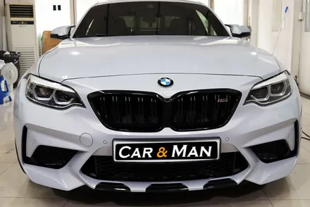 bmw m2 사이드미러 및 부분 랩핑 (블랙 유광) 대구 / 카앤맨 / 대구 북구 검단동