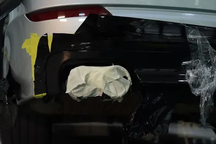 BMW F10 / 5시리즈 디퓨저 부분 포인트 랩핑 / 대구 카앤맨 / 대구 북구 검단동
