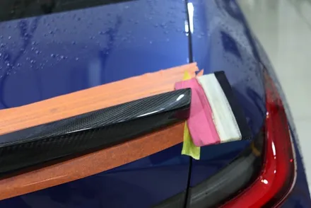 BMW 330e 리어 스포일러 diy 부착 실패 후 재장착을 위해 방문 / 대구 카앤맨 / 대구 북구 검단동