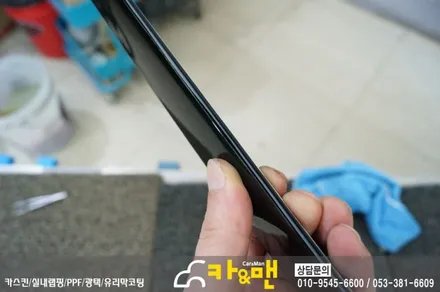 대구 bmw 5gt 루프스킨/사이드미러 부분 랩핑 시공/ 카앤맨 / 대구 북구 검단동