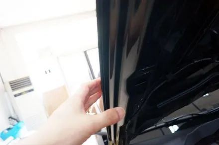 대구 포드 머스탱 본넷 부분랩핑(블랙 카본) 카앤맨 / 대구 북구 검단동